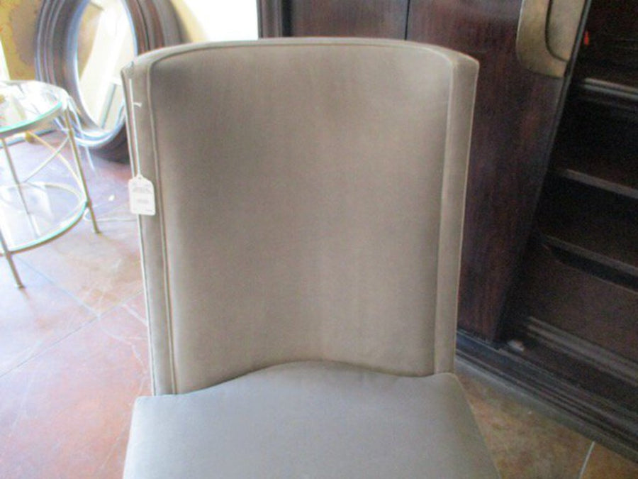 New Charter Street Grey Velvet Chair 40"T x 24"W x 24"D FINAL PRICE