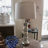 Mercury Glass Lamp 31"T to finial FINAL SALE