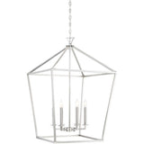 Savoy House Townsend Lantern In Satin Nickel Finish 36"T a 24" x 24"