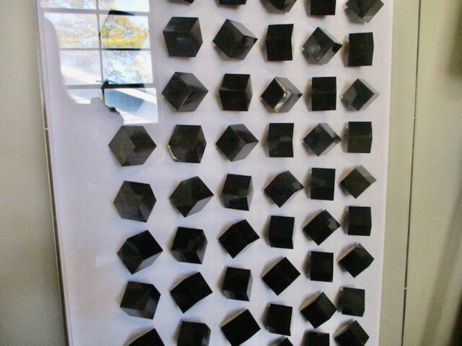 Tall Modern Cube Three D Art In Acrylic Frame 63"T x 24"W
