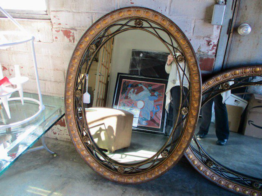 Large Oval Mirror 44.5"T x 34"W