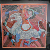 "The Mountain Spirit" by He Deguang 48" x 48" Framed Art