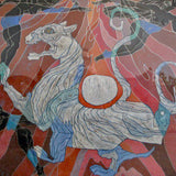 "The Mountain Spirit" by He Deguang 48" x 48" Framed Art