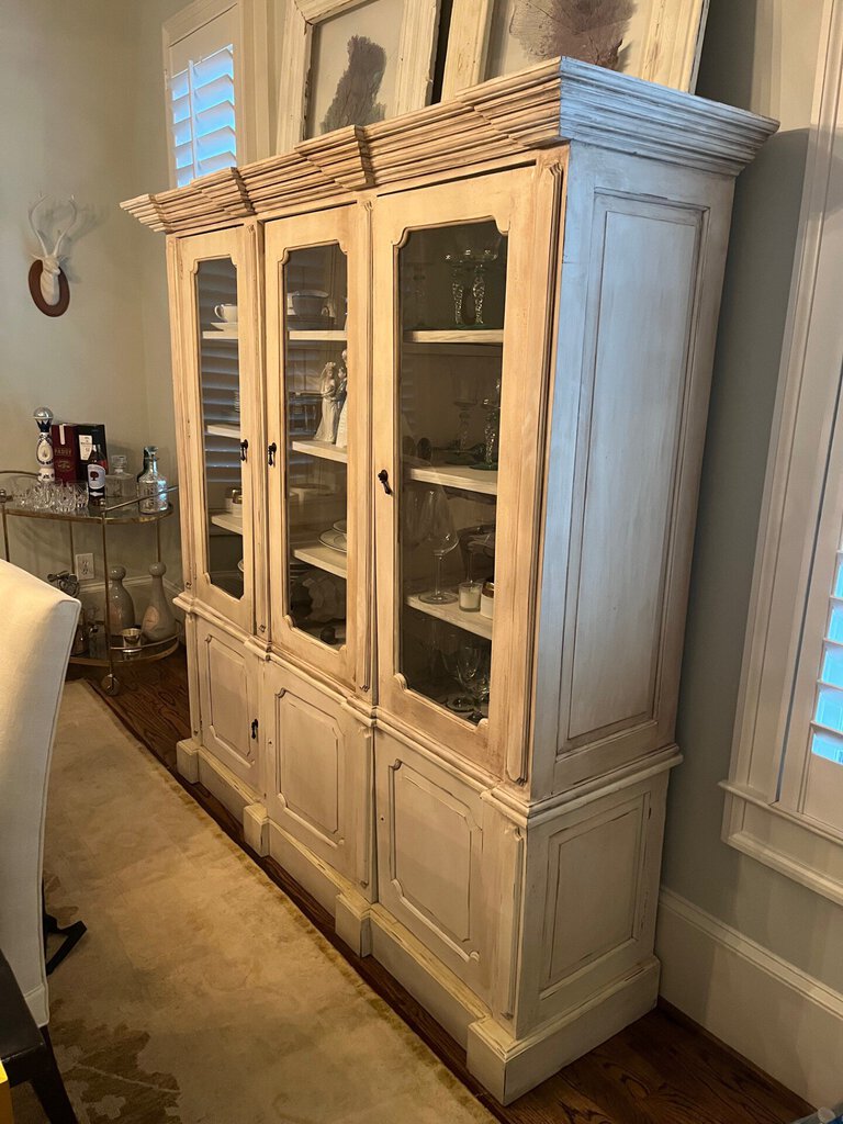 French Style Painted Cabinet 69"W x 71"T x 20.5"D