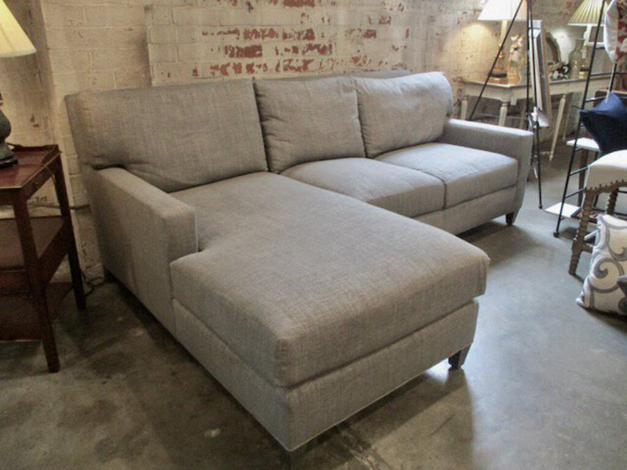 Century Sofa In Grey 8' Feet Long x 40"Deep x 37"Tall x 64"Long chaise