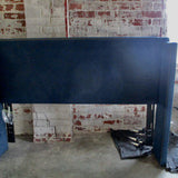 Dark Blue Velvet And Nailheads King Headboard 98"L.