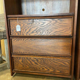 MCM Original Dillingham Bookcase With Drop Front Desk In Walnut And Pecky Cypress 30"Long x 16.5"D x 75"Tall FINAL PRICE