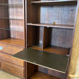 MCM Original Dillingham Bookcase With Drop Front Desk In Walnut And Pecky Cypress 30"Long x 16.5"D x 75"Tall FINAL PRICE