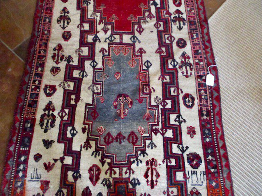 Hand Knotted Runner 94"L x 45.5"W