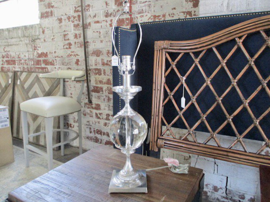 Restoration Hardware Glass Lamp 30"T to Finial FINAL PRICE