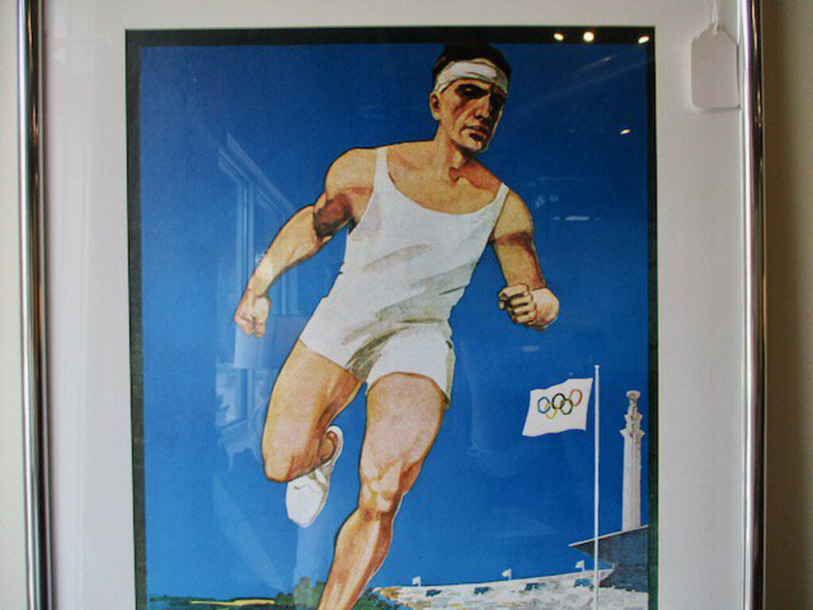 Framed Olympic Print 25.5"W x 37"T