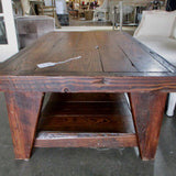 Hand Crafted Old Wood Rustic Coffee Table 52"L x 29"D x 17"T