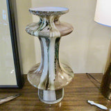 Large Art Glass Vase 20"T x 9.5"Diam