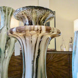 Large Art Glass Vase 20"T x 9.5"Diam