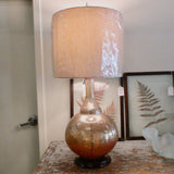 New Wildwood Amber Iridescent Lamp 33"T to Finial