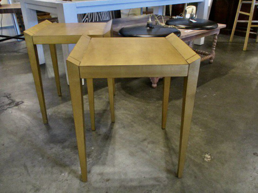 Hickory Gold Finish Accent Tables 20' x 18" x 26"T