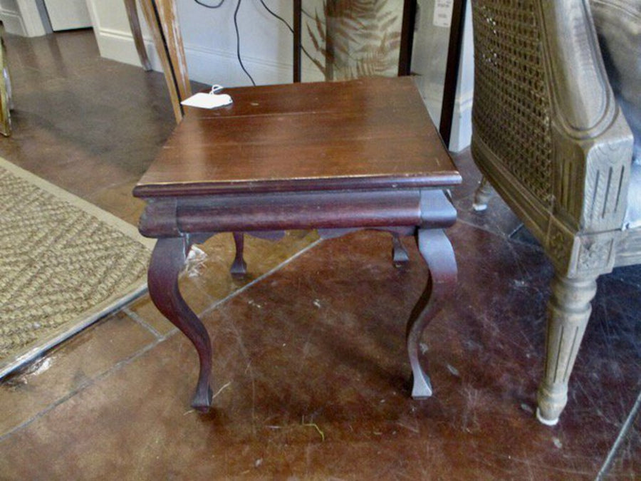 Vintage Mahogany Small Drink Table 13" x 13" x 14"T