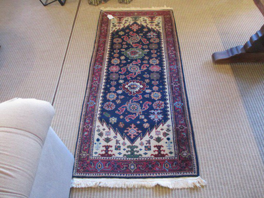Vintage Hand Knotted Runner 74"L x 31"W