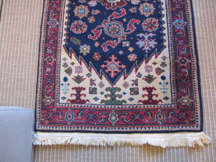 Vintage Hand Knotted Runner 74"L x 31"W