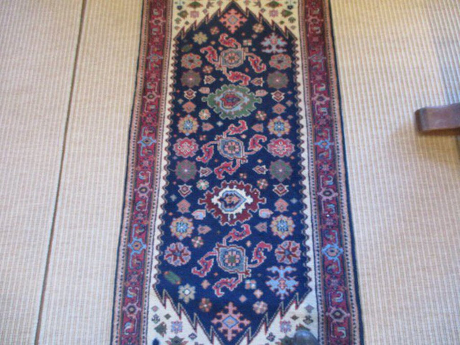 Vintage Hand Knotted Runner 74"L x 31"W