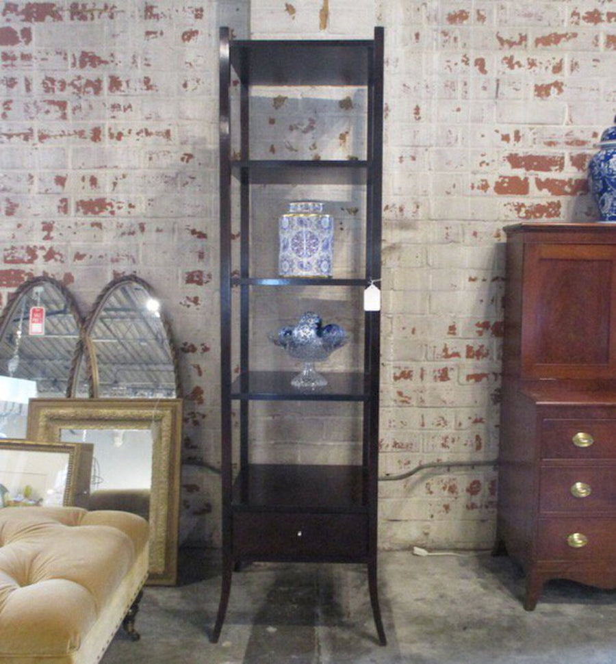 Barbara Barry For Baker 4 Shelf Etagere In Mahogany 79"t x20.5"w x 20"D