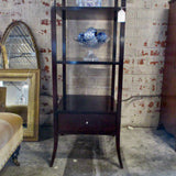 Barbara Barry For Baker 4 Shelf Etagere In Mahogany 79"t x20.5"w x 20"D