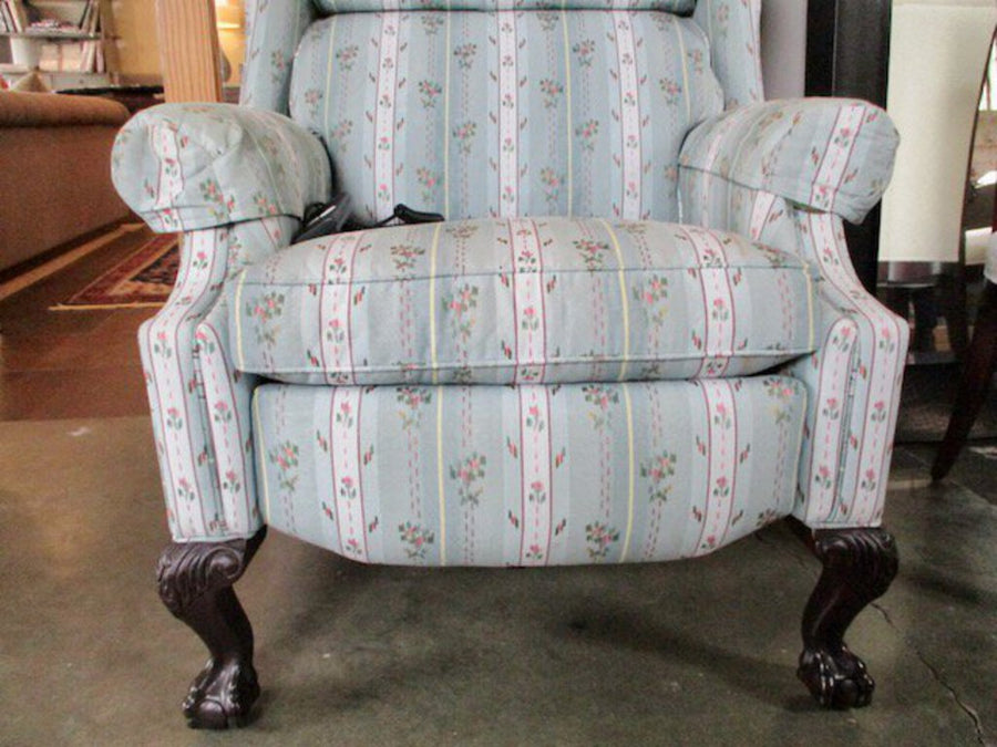 Hancock And Moore Electric Recliner In Brunschwig And Fils Fabric 33"W x 32"D x 40"T