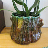 Large Majolica Style Planter 9"diam x 7"tall