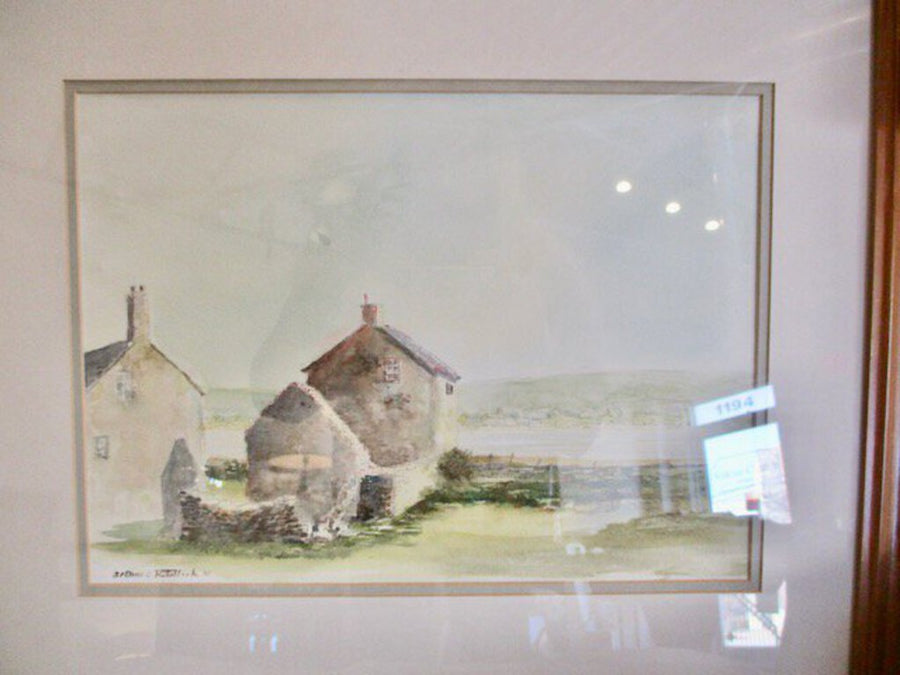 Signed Original Watercolor Of Ireland 23"W x 19"T