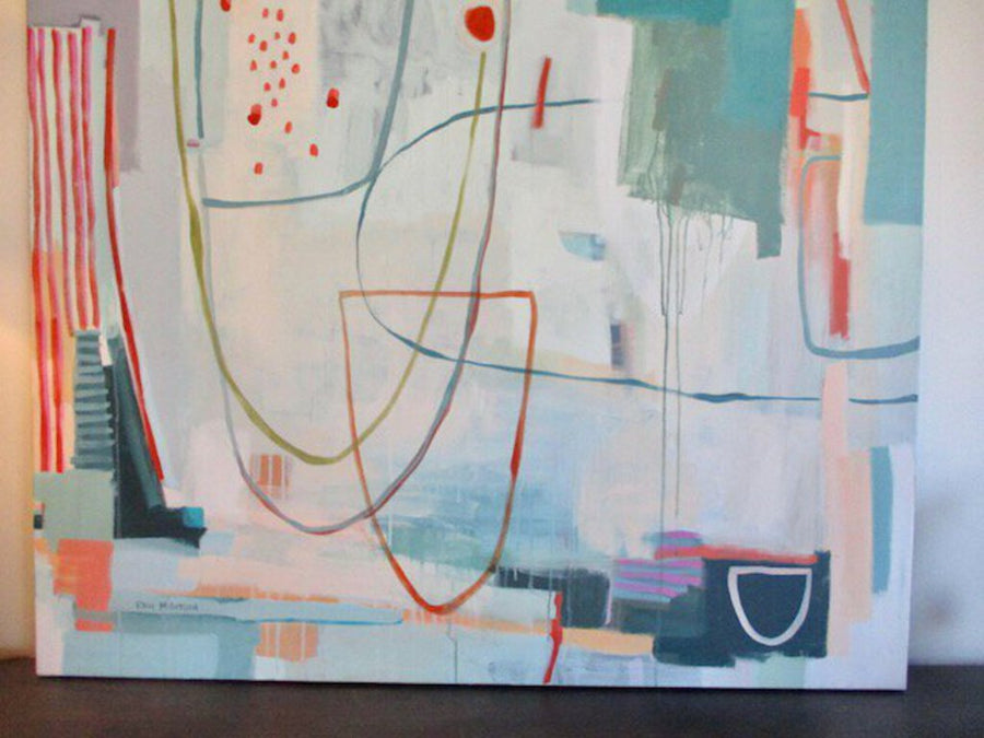 Original Signed Erin McIntosh Painting 2015 "Reclaim" 48" x 48