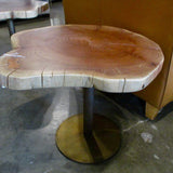 Live Edge Accent Table 21"T x 24"Diam