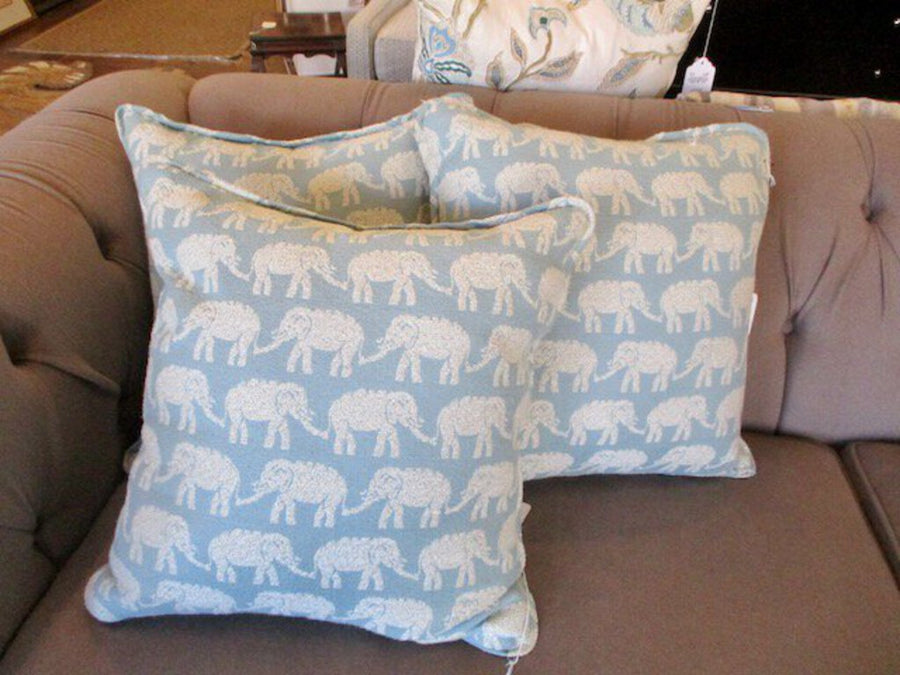 Single Custom Elephant Pillow 18" x 18"