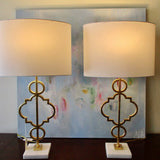 Pair of Chelsea House Artisti Table Lamps 30"T to Finial