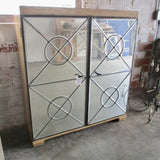 Rustic Cabinet w/ Mirror Front 40"W x 44"T x 12"D (Must Secure To Wall)