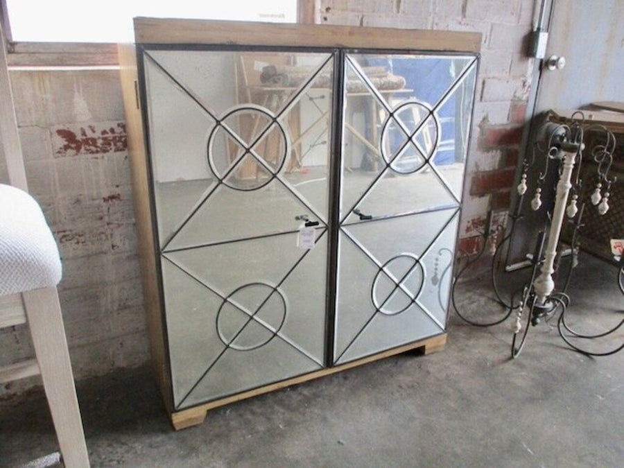 Rustic Cabinet w/ Mirror Front 40"W x 44"T x 12"D