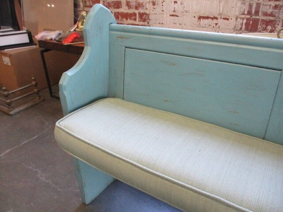 Antique Painted Church Pew 60"L x 17"D x 36"T