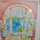 Signed Watercolor By Lowcountry Artist Sandra Baggette 32.5"T x 26"W