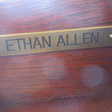 Ethan Allen Regency Demilune Cabinet In Mahogany50"W x 19"D x 35.5"T