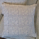 Pair Of New Custom Pillows With Kelly Wearstler Mira Fabric 19" x 19"