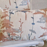 Pair Of New Custom Pillows In Jiun Ho "Daisugi Opal" Fabric 13" x 20"