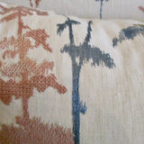 Pair Of New Custom Pillows In Jiun Ho "Daisugi Opal" Fabric 13" x 20"