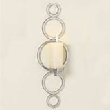 Pair of Global Views Progressive Ring Nickel Candle Sconces 23.5"L x 7.24"W x 6"D