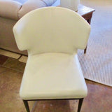 Moes Leather Accent Chair 17.5"W x 17.5"D x 31" T