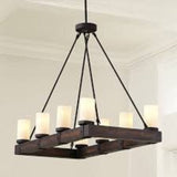 Ballard Design 8 Light Arturo Chandelier 31"T x 39"W x 19"D