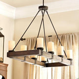 Ballard Design 8 Light Arturo Chandelier 31"T x 39"W x 19"D