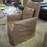 Tom And Sabine For Verellen Leather Slip Covered Chair 28.5"W x 28"D x 40"T