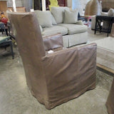 Tom And Sabine For Verellen Leather Slip Covered Chair 28.5"W x 28"D x 40"T