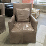 Tom And Sabine For Verellen Leather Slip Covered Chair 28.5"W x 28"D x 40"T