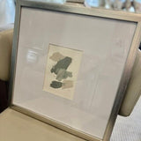 Framed Amy Duke Signed Abstract "Joy (grey)" 16" x 16"