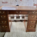 Sligh Furniture Leather Top Desk 46"W x 23"D x 29"T x 24" Seat Height